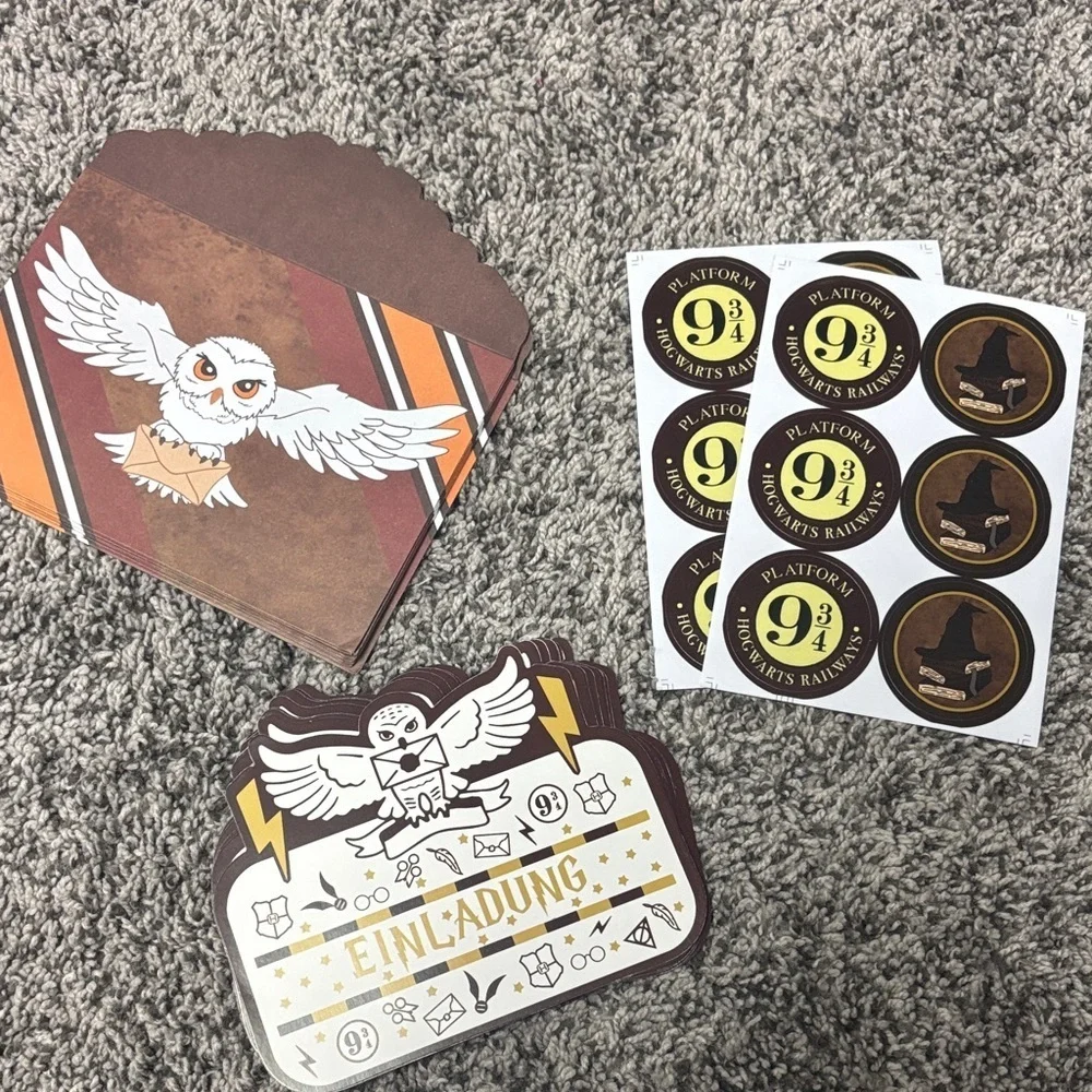 Harry Potter Themed Party Invite Set